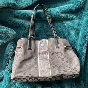 Mixed Media Coach Carryall - Black